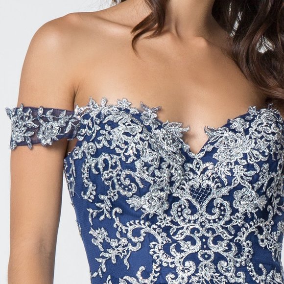 Sweetheart Neck Off Shoulder Prom Dress GS2862 - Picture 2 of 7